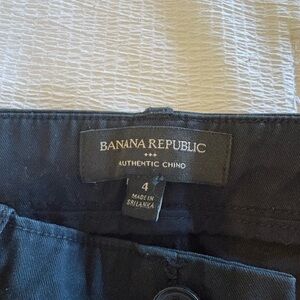 Banana Republic Black Authentic Chino Pants